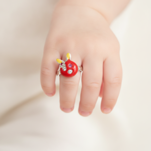 Silver Ladybug Baby Ring Silver Ladybug Baby Ring
