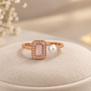 Rose Quartz Pearl Ring auto draft